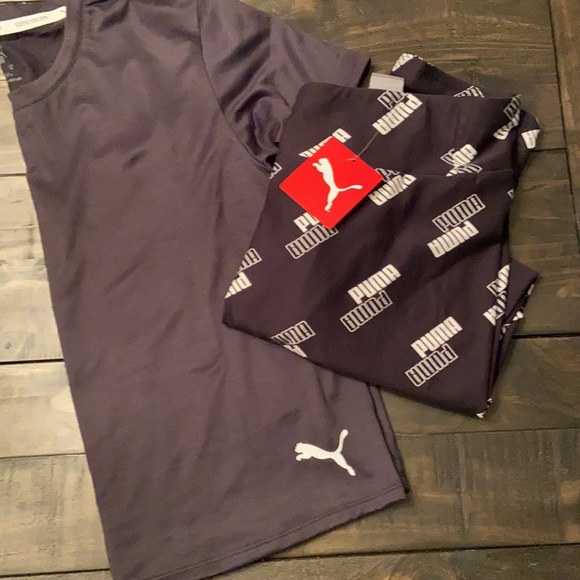 Puma Women’s Power High Waist Leggings & Puma Cropped Short Sleeve Tee - Picture 5 of 9